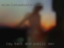 Lay back and for public sex let me work it out!